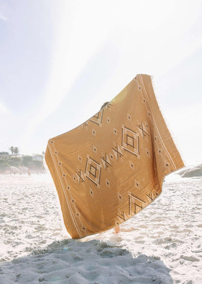 Jacquard Weave Ethnic Blanket