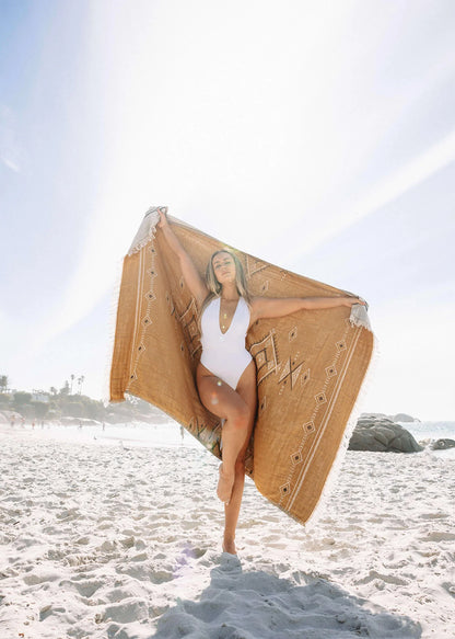 Jacquard Weave Ethnic Blanket